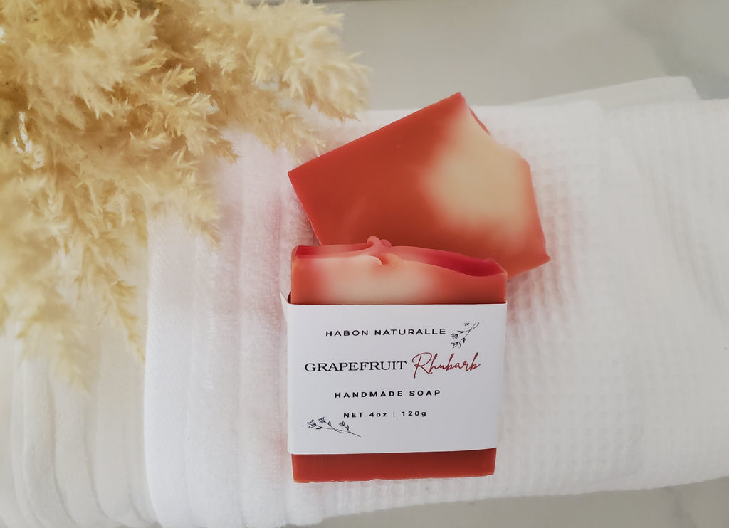 Grapefruit Rhubarb Soap